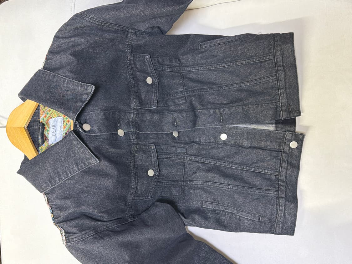 빈티지 크롭 데님 자켓 상품이미지1