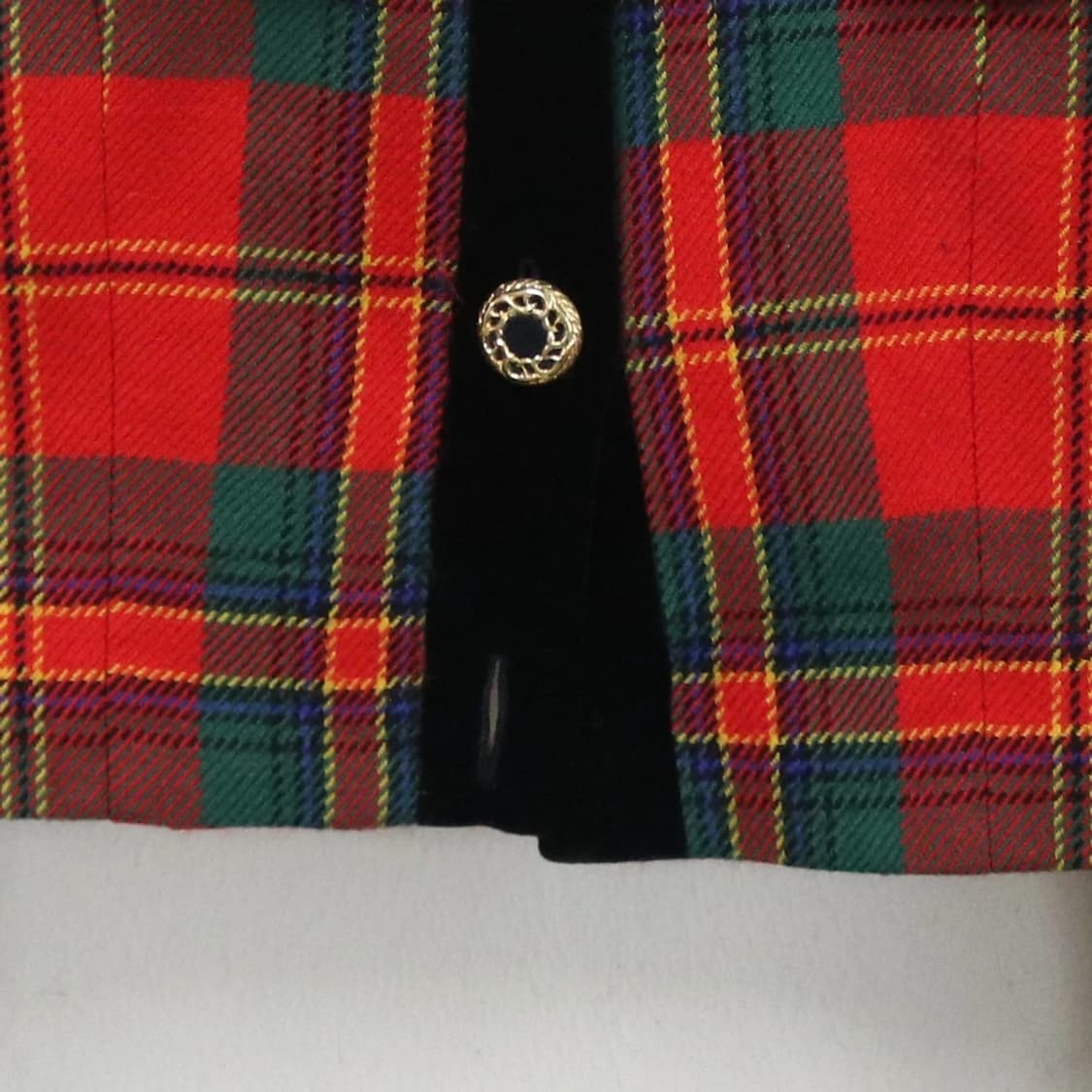 BELLMEA'D 레드 체크 울 크롭 자켓 60405 상품이미지5