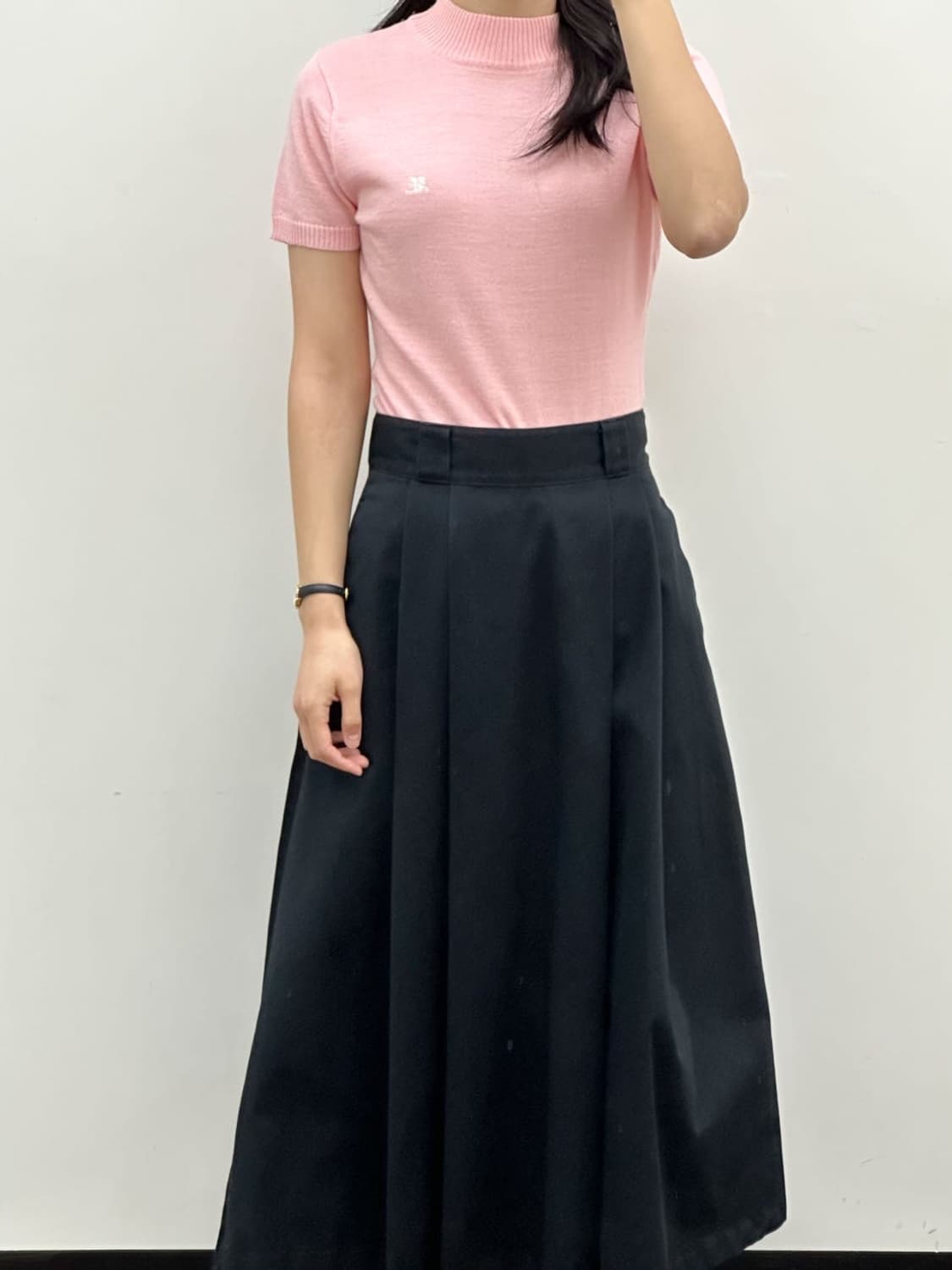 [새상품] courreges / 꾸레쥬 핑크 니트  상품이미지10