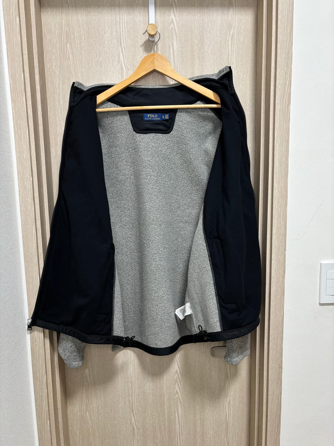 폴로 신형 기모플리스 풀집업자켓XL/110/라이트그레이 상품이미지3