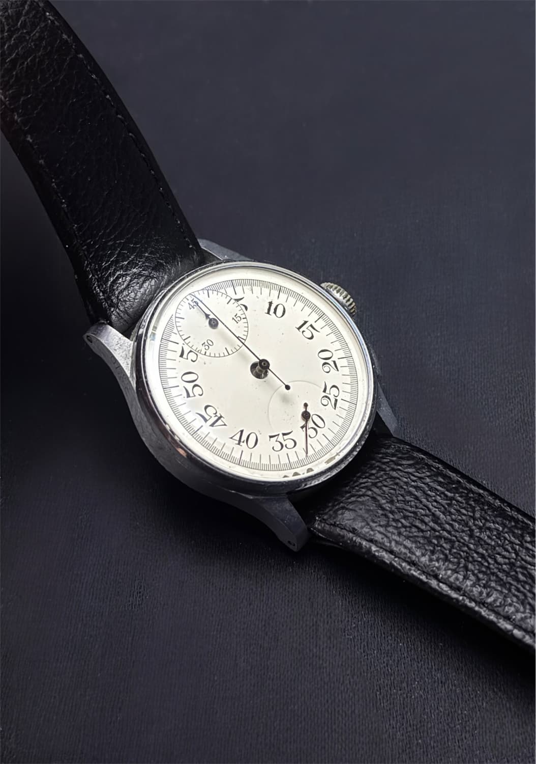 40‘s WWII 피어스 영국군 크로노그래프 타이머 시계 상품이미지2