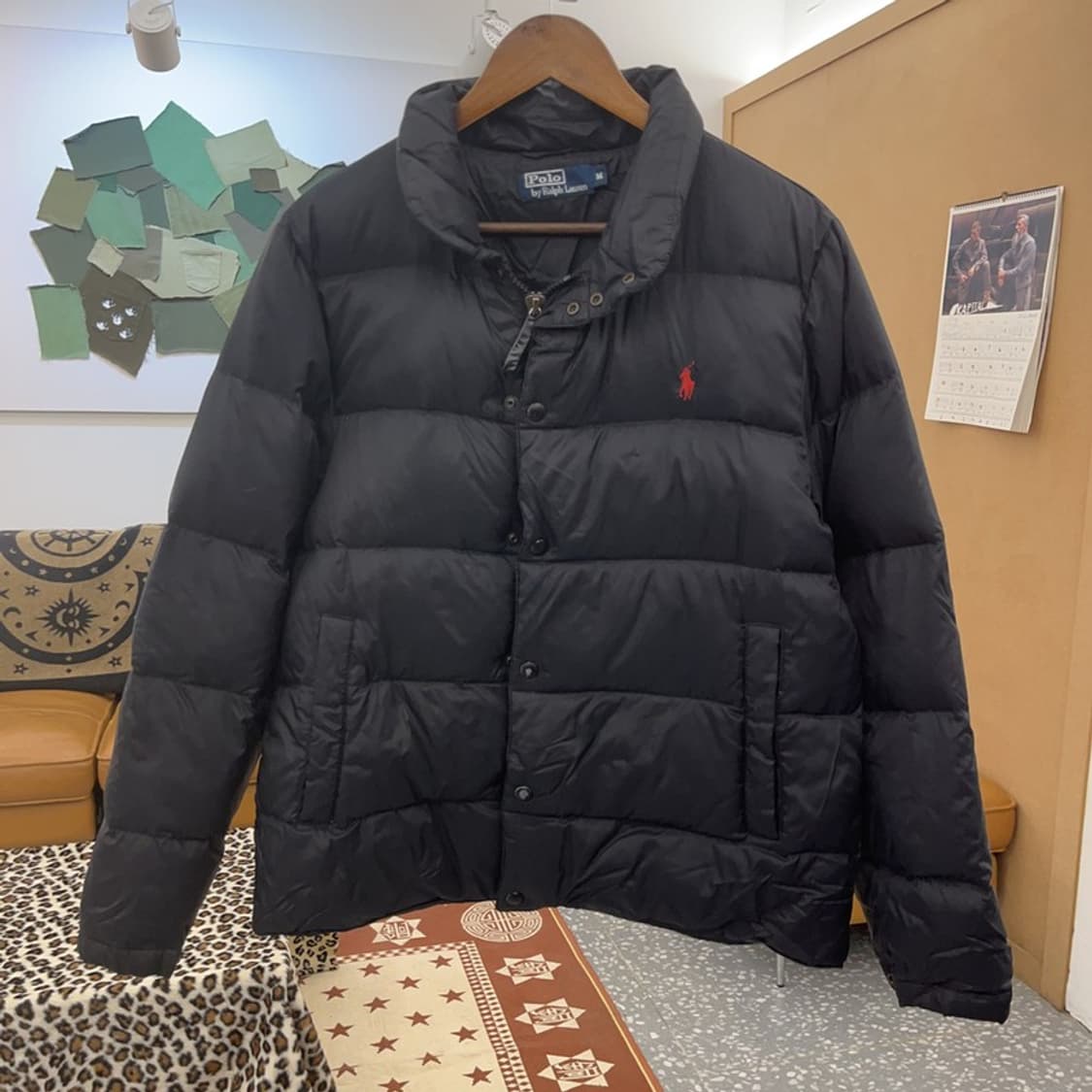 폴로 랄프로렌 모던 시크 캐주얼 레드포니 패딩 M C08770 상품이미지3