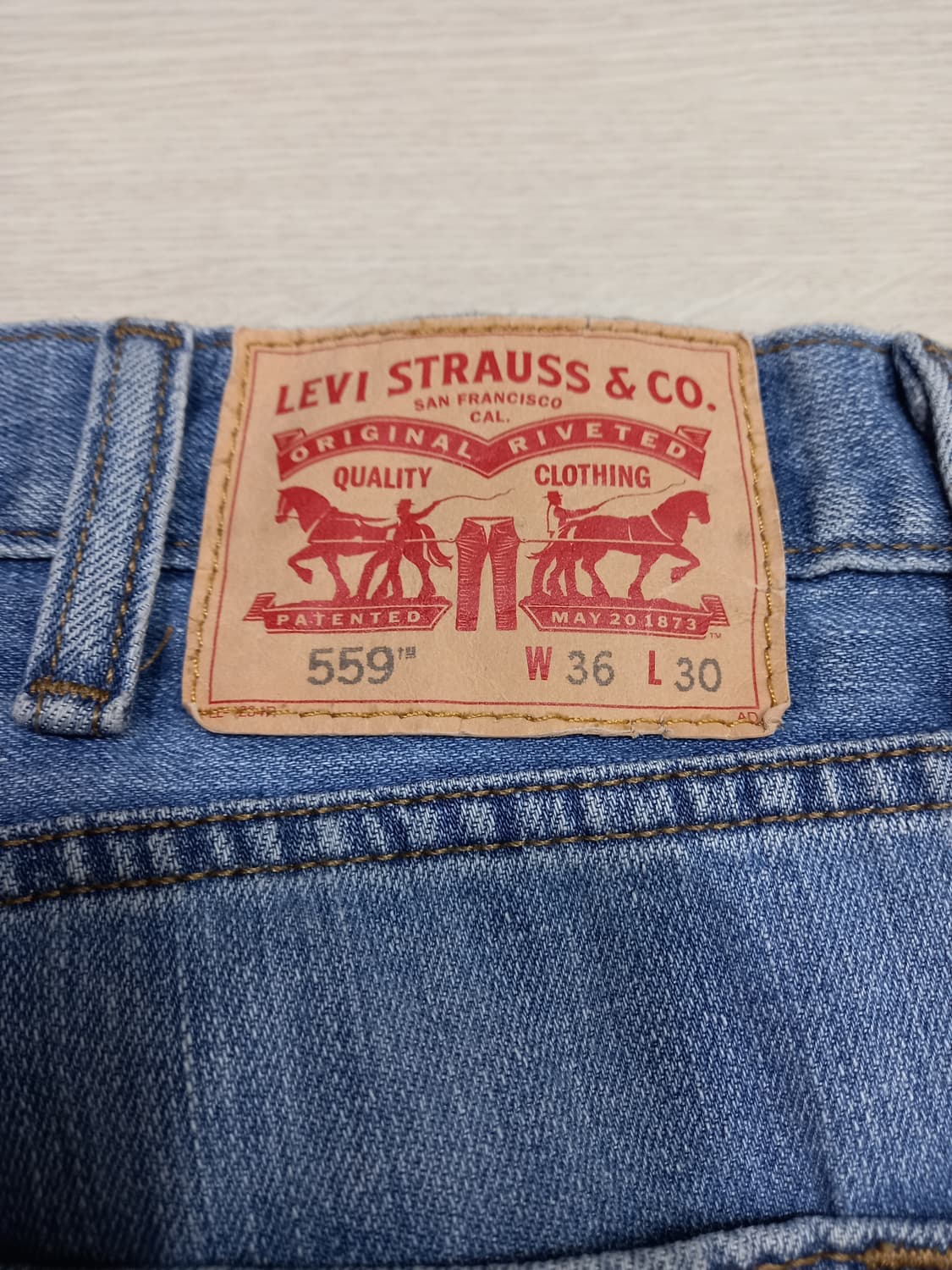 37 리바이스559 워싱 세미와이드진 37-137 상품이미지5