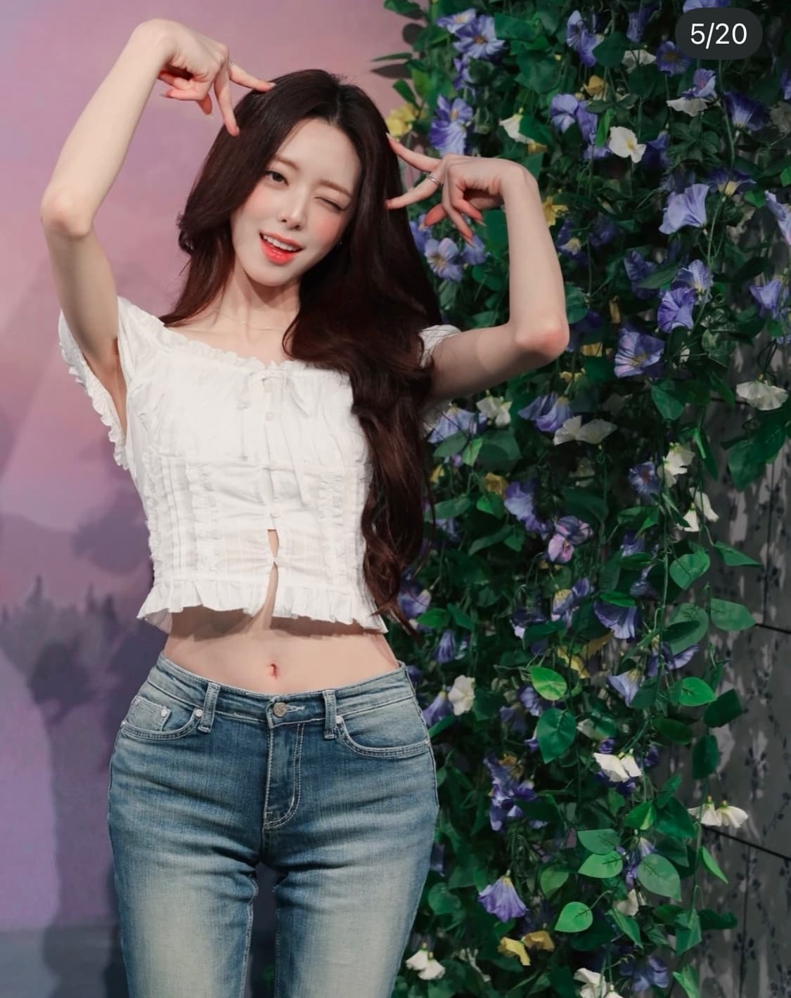 유나착용/당일배송) 스키즘인듀싱 COQUETTE BLOUSE 화이트 상품이미지4