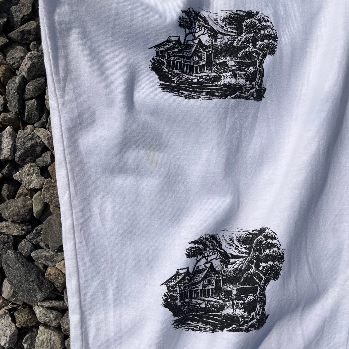 DIBUHO 그래픽세부 패턴 와이드 팬츠(실측확인) 상품이미지2