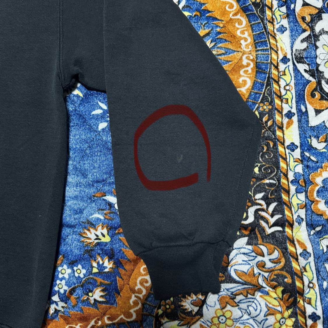 빈티지 90s USA 러셀 블랭크 블랙 스웻셔츠 상품이미지4