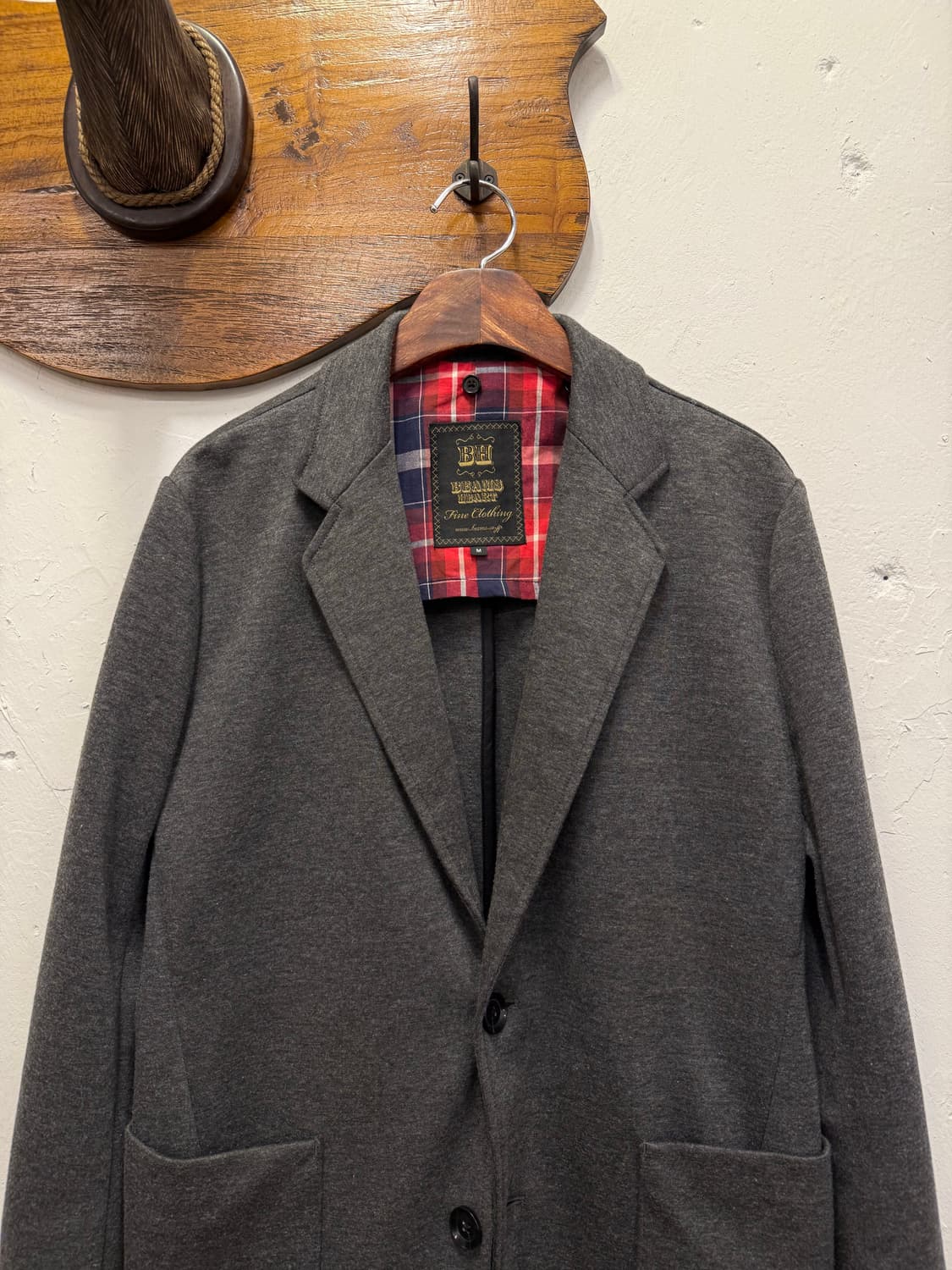 (M) BEAMS HEART 빔즈 하트 Jersey Knit Blazer 상품이미지1