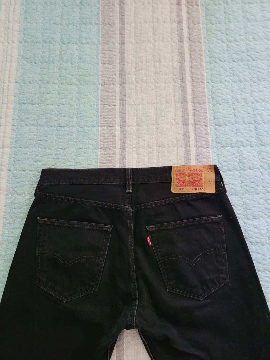 리바이스 501 오리지널 레귤러스트레이트 빈티지블랙진 32사이즈 상품이미지7