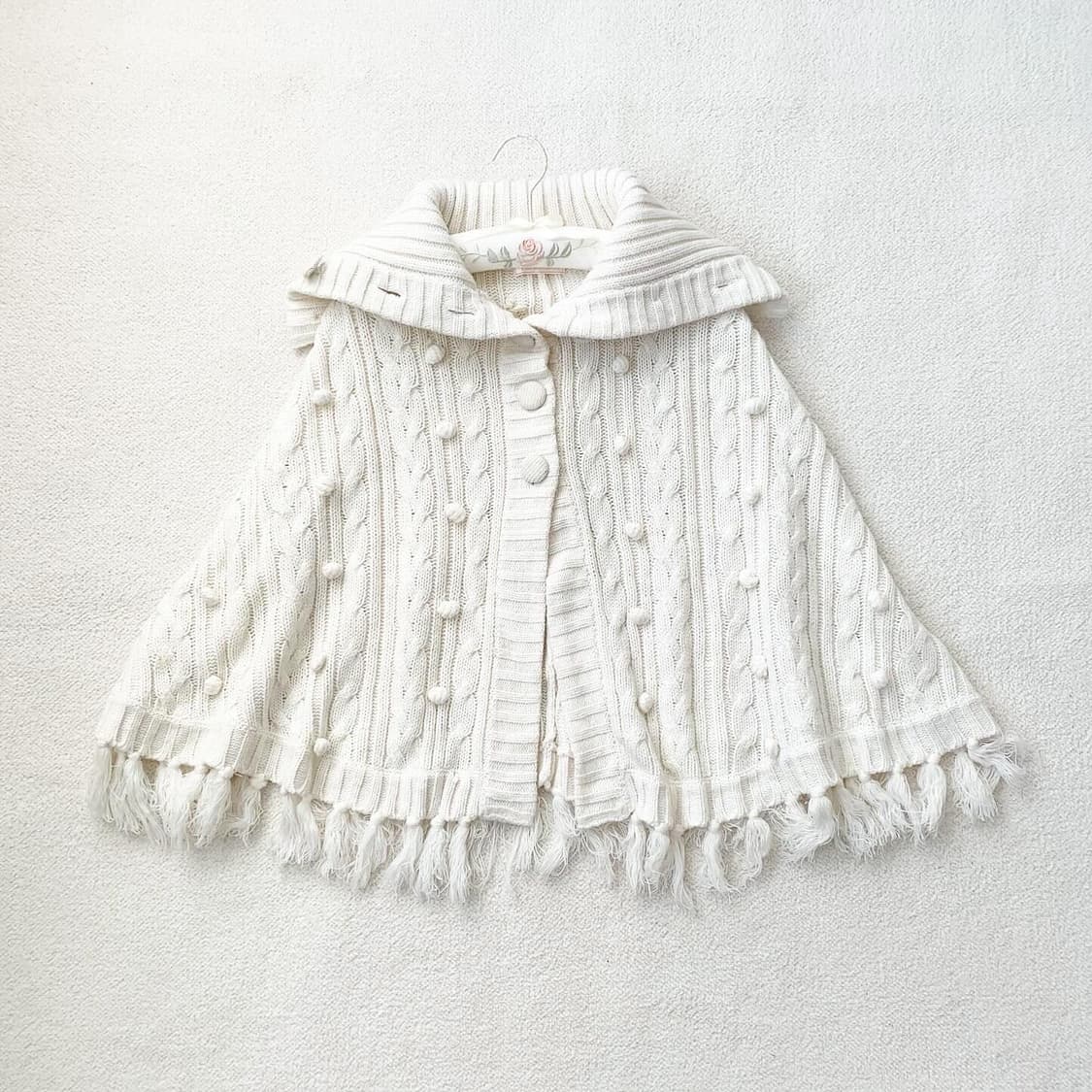 사와코 모리걸 폼폼이 케이프 상품이미지1