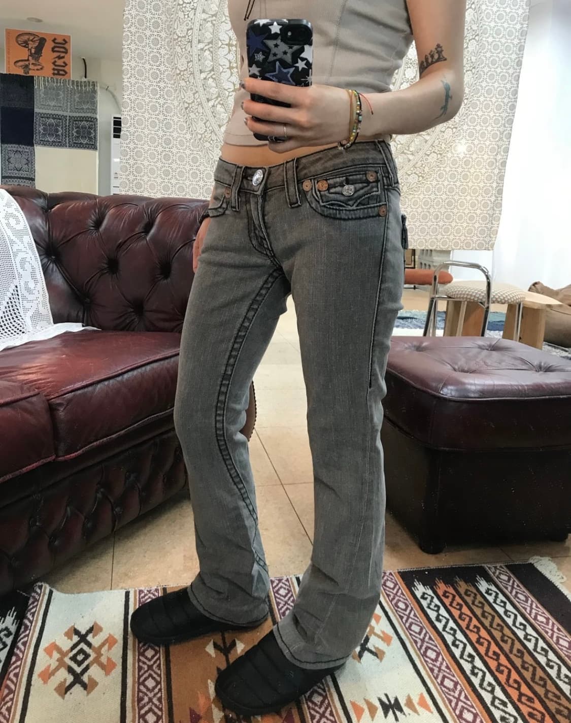 트루릴리젼 조이빅티 흑청 부츠컷 데님팬츠 상품이미지2