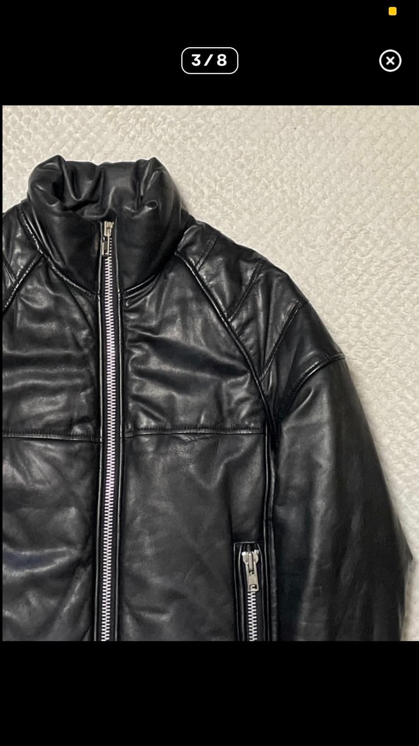 레더 누빔 빈티지 패딩 자켓 상품이미지3