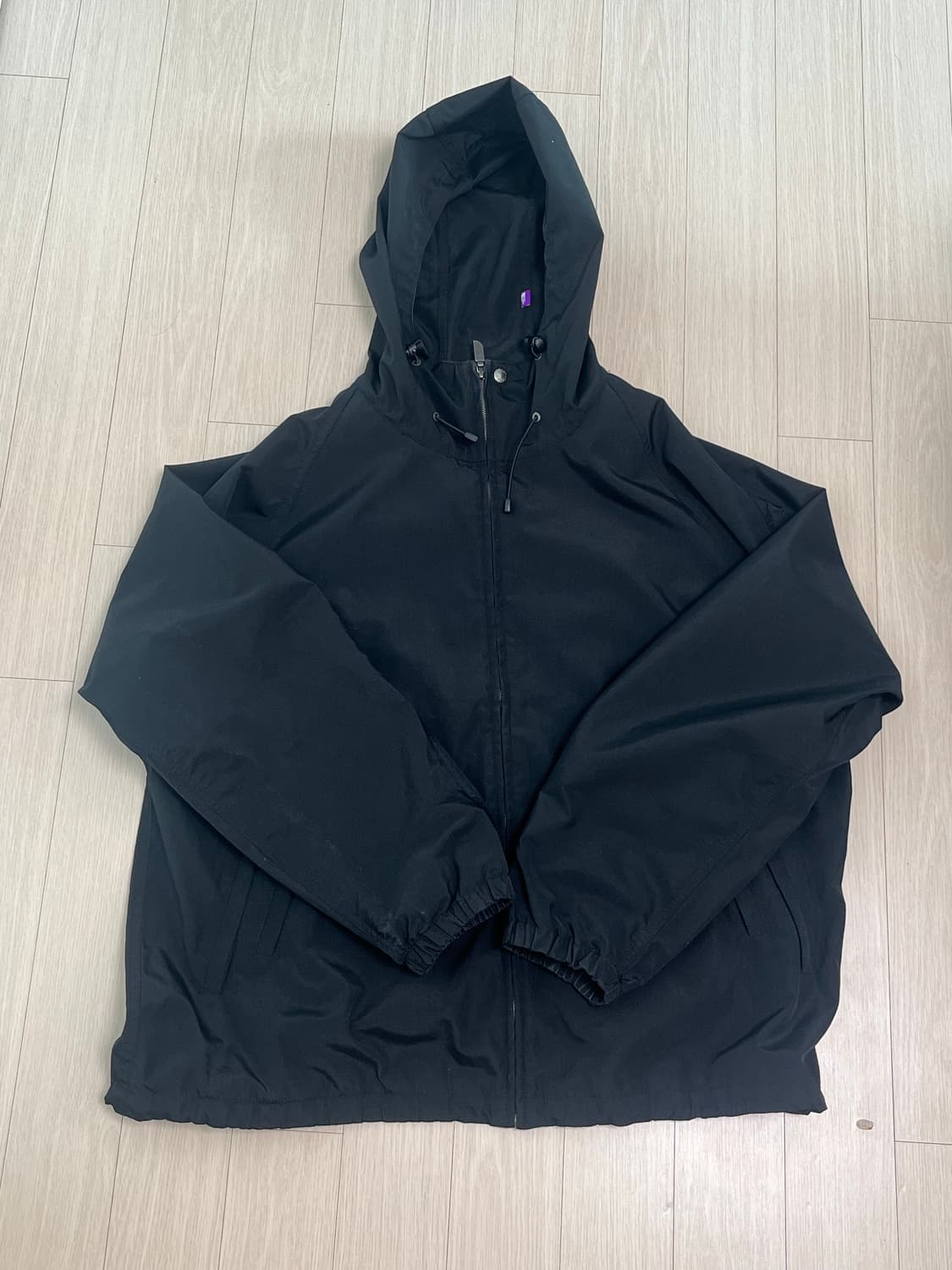 노스페이스 퍼플라벨 마운틴 윈드 파카 블랙 XL  상품이미지2