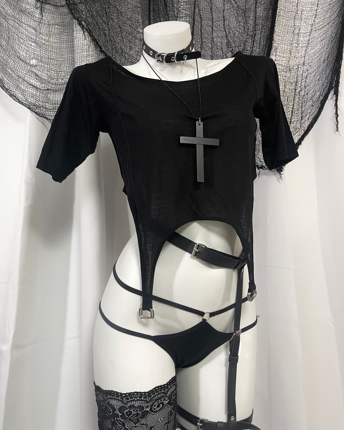 black detail t-shirt 상품이미지2