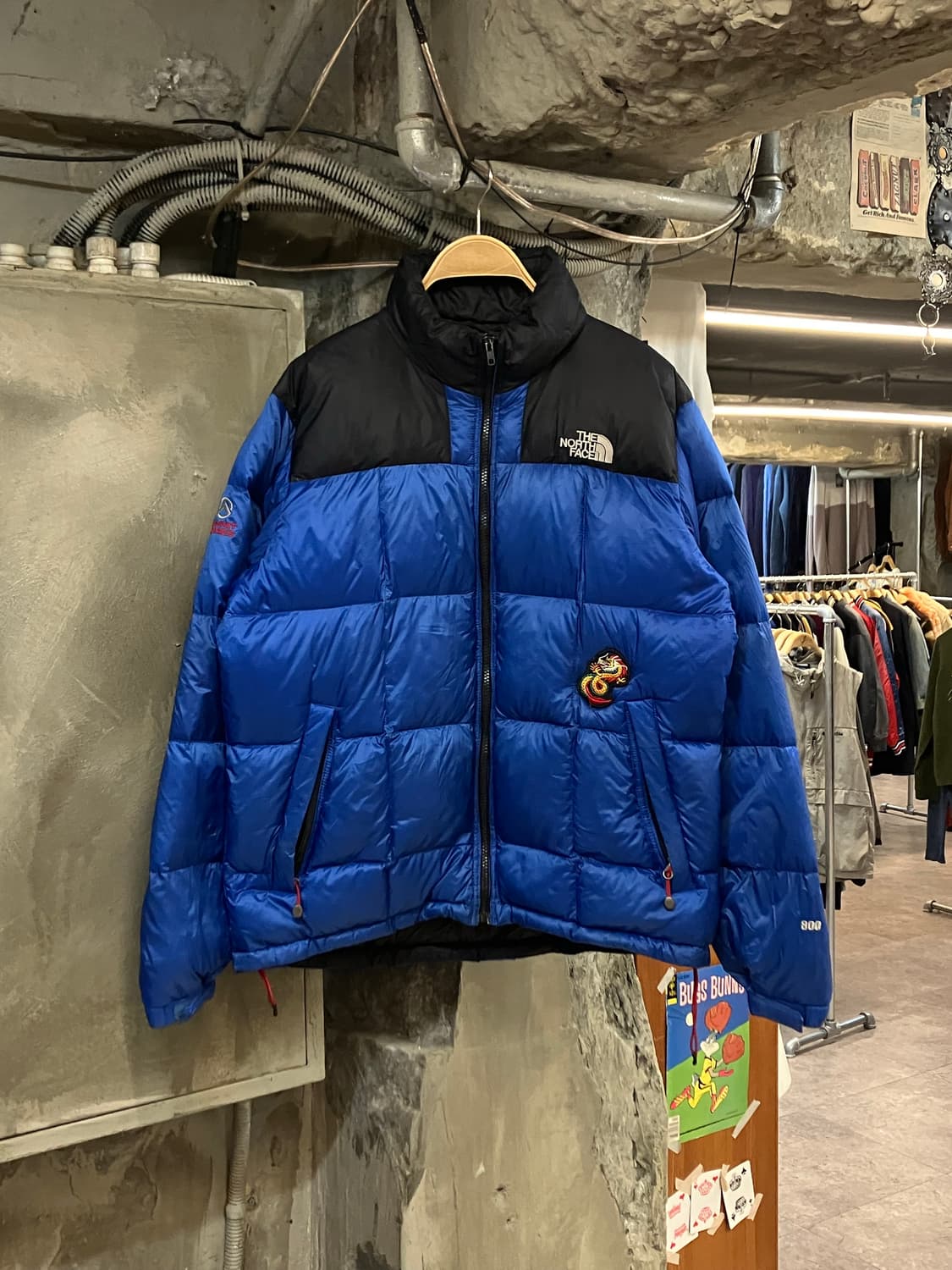 노스페이스 로체 800필파워 구스다운 패딩 블루 100 #csz2628 상품이미지1