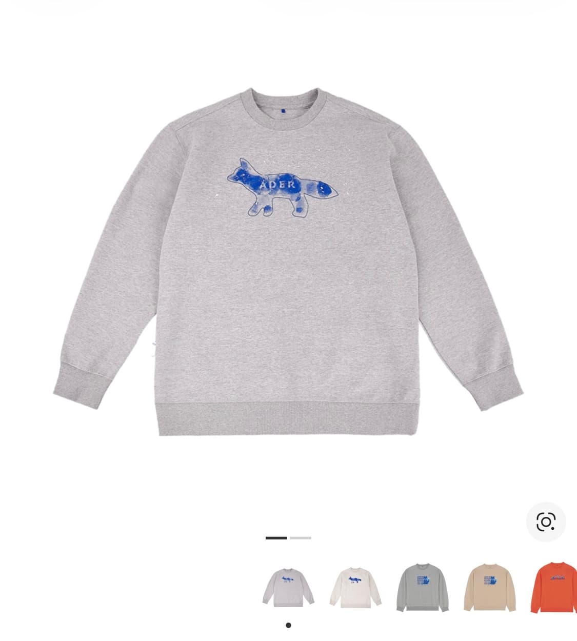 Maison KitsunexAder Error fog fox sweat 상품이미지1