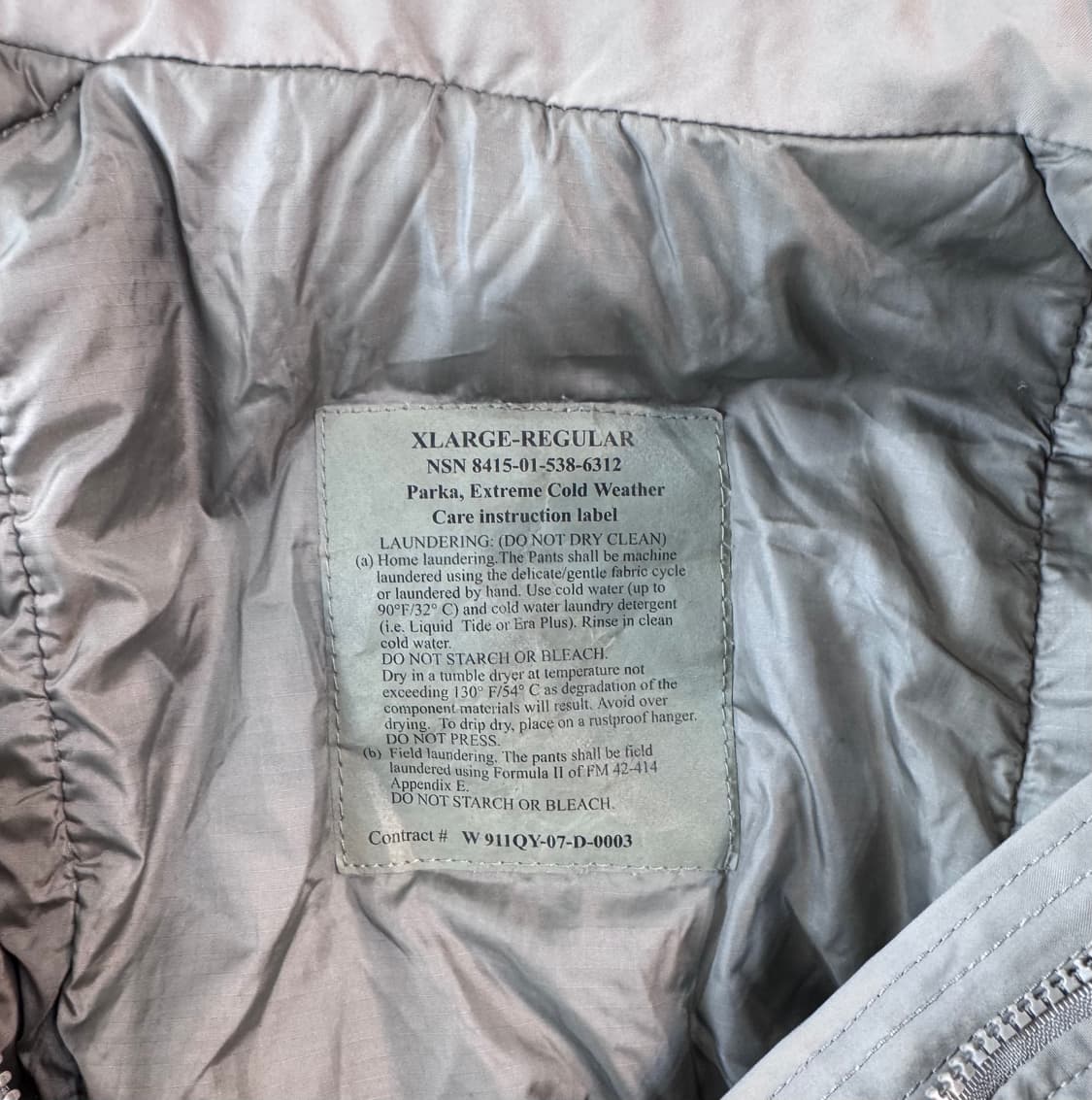 미군 ECWCS 3세대 레벨 7 프리마로프트 XL (618) 상품이미지4