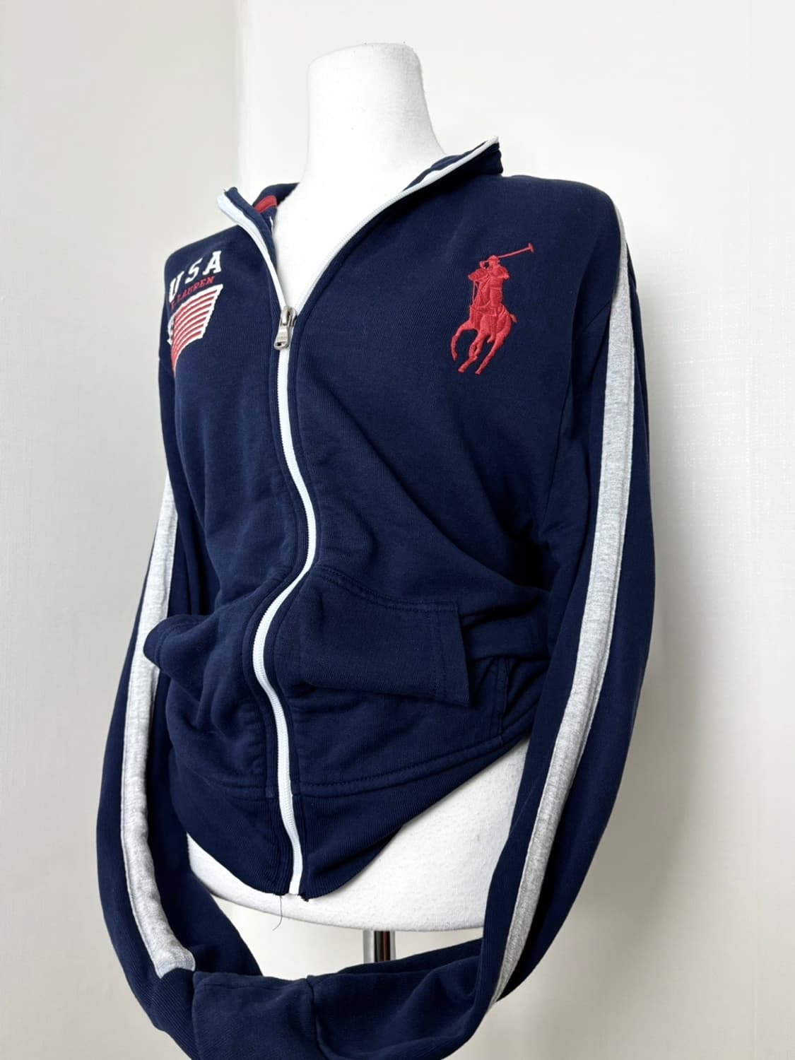 폴로 빅포니 usa 네이비 집업 상품이미지1