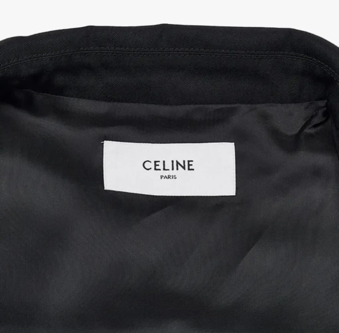 [정품] 새상품 박보검 착용 셀린느 트리옹프 블루종 자켓 블랙 상품이미지3