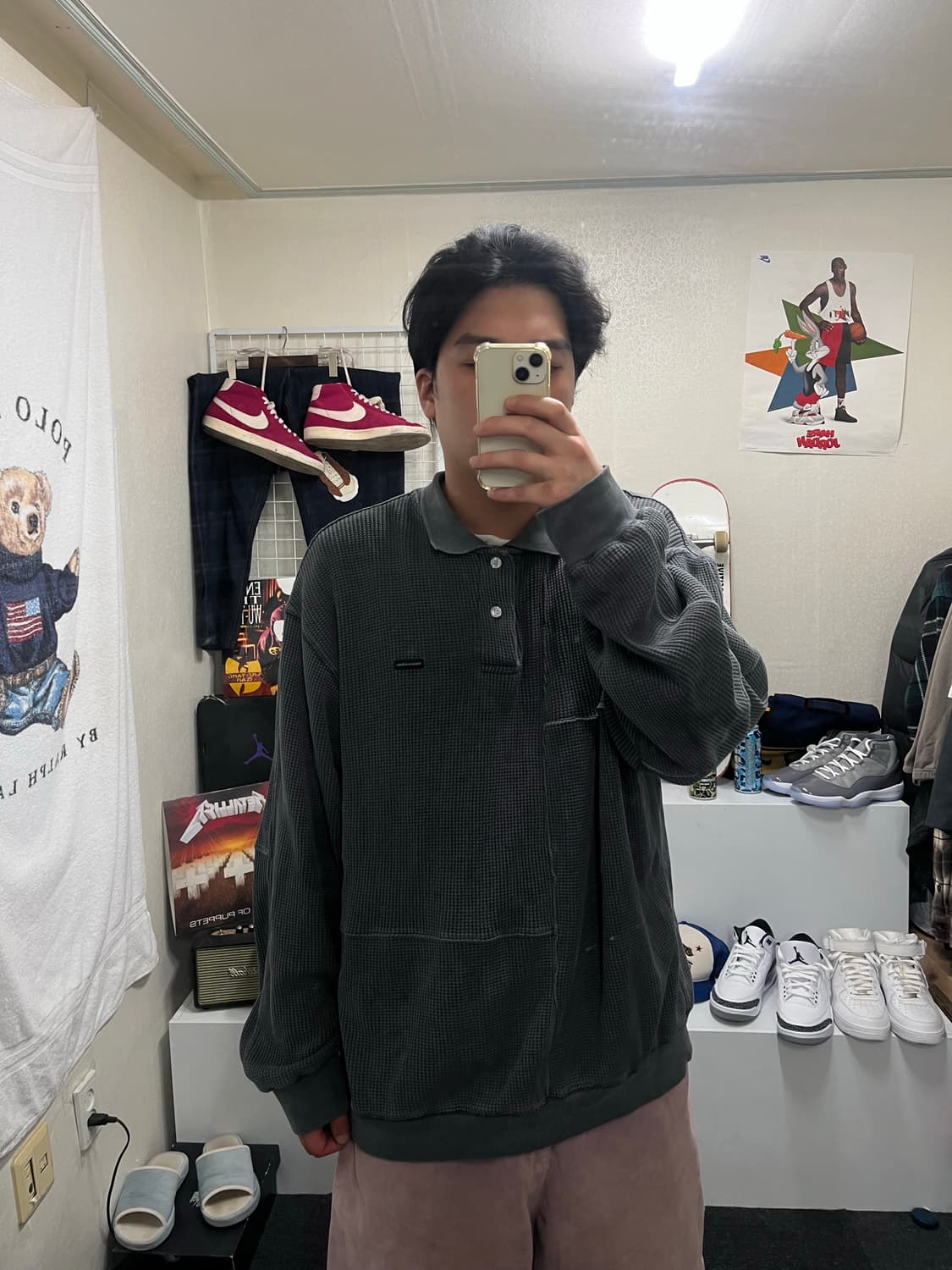 디스이즈네버댓 와플짜임 카라넥 티셔츠 상품이미지6