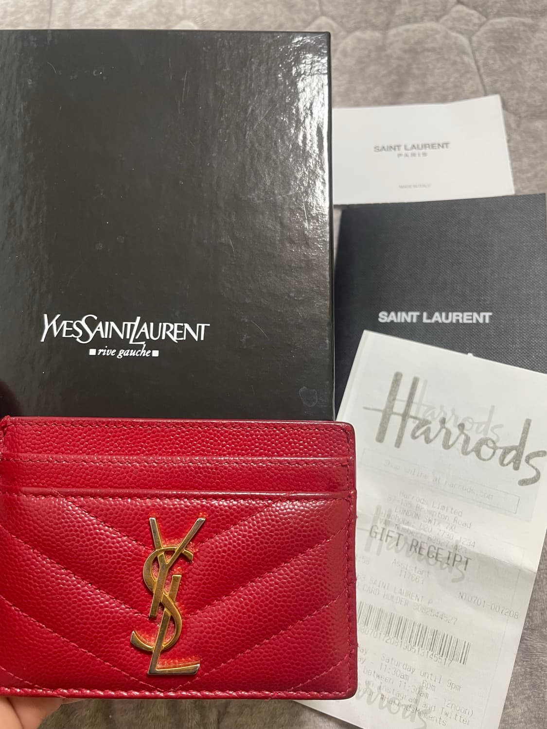 생로랑 마틀라세 카드지갑 상품이미지1