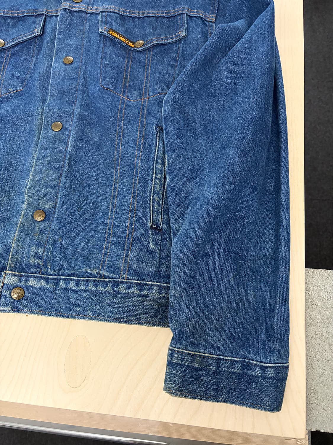 90s USA 데님 트러커 자켓 상품이미지6