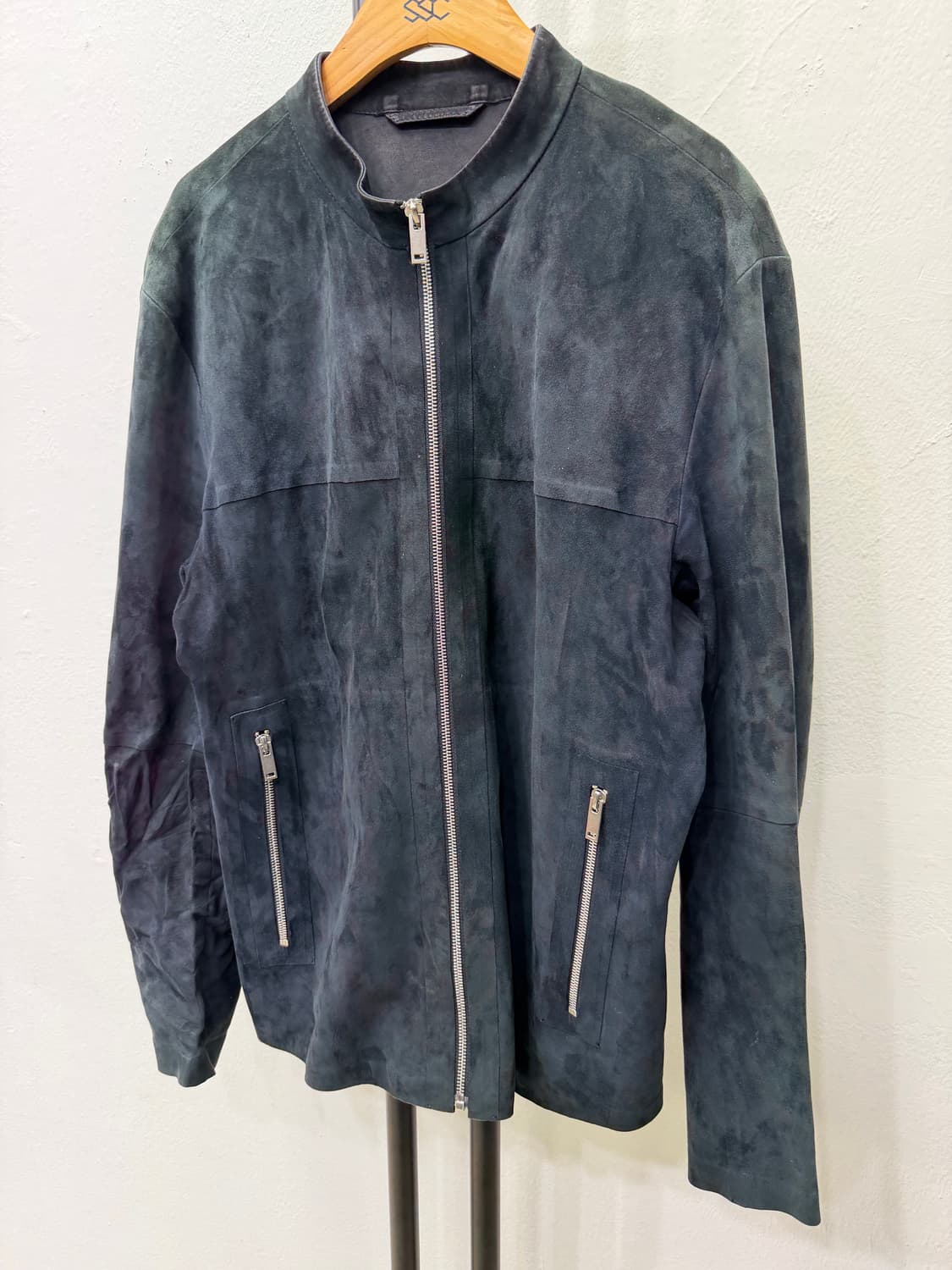 정품) 띠어리 남성 천연 스웨이드 양가죽 자켓 M 상품이미지3