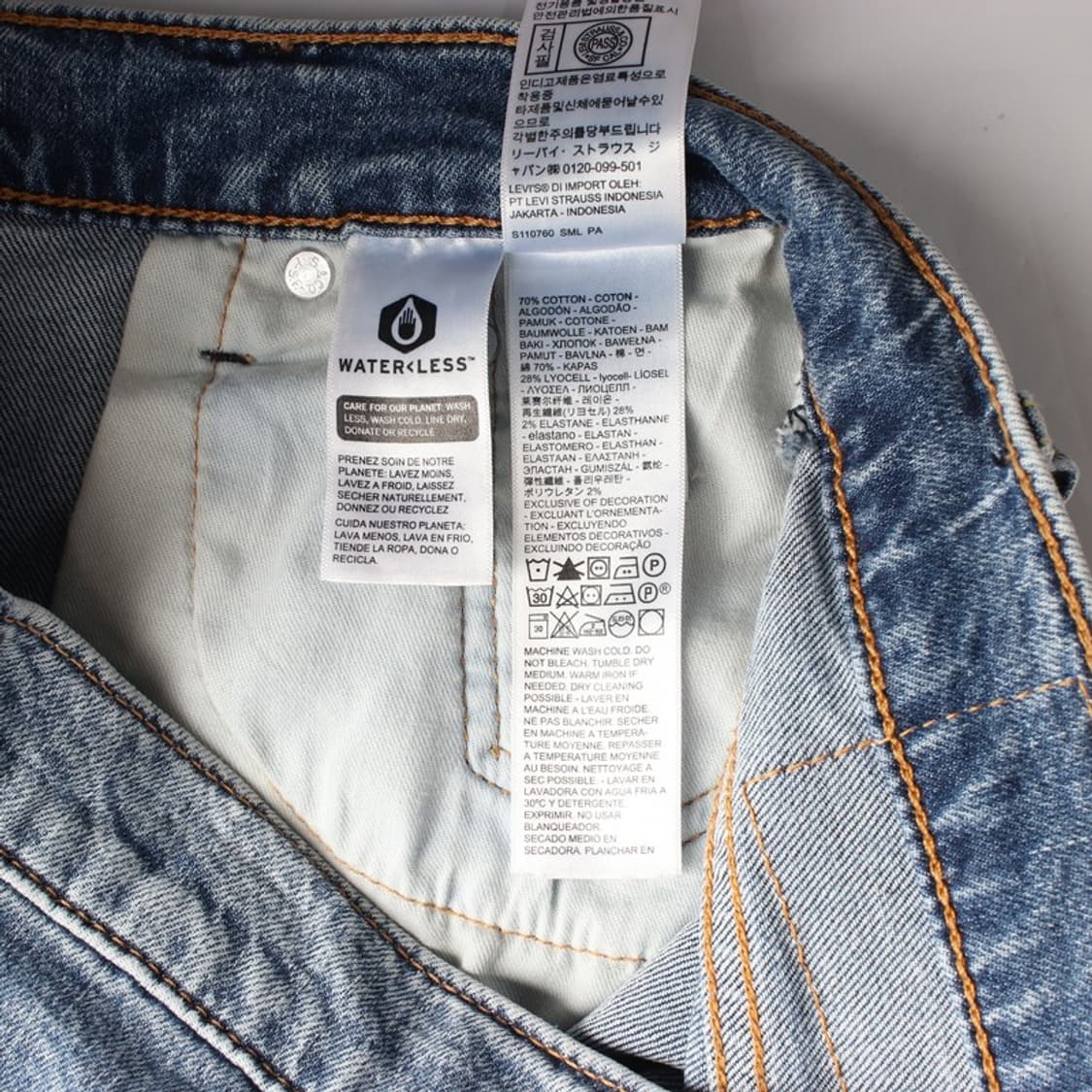 리바이스 502 레귤러 테이퍼드 중청 데님 30 상품이미지7