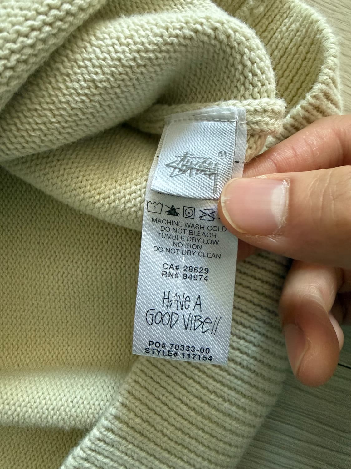 [XL] 스투시 스컬 스웨터 상품이미지3