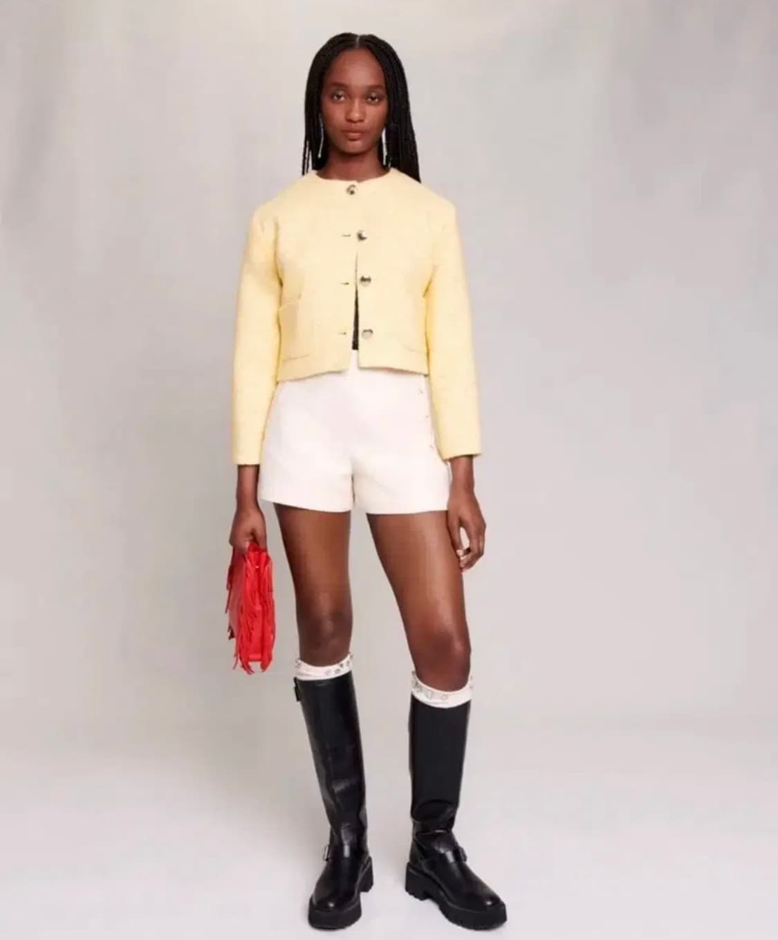 Maje 마쥬 옐로우 트위드 자켓 상품이미지2