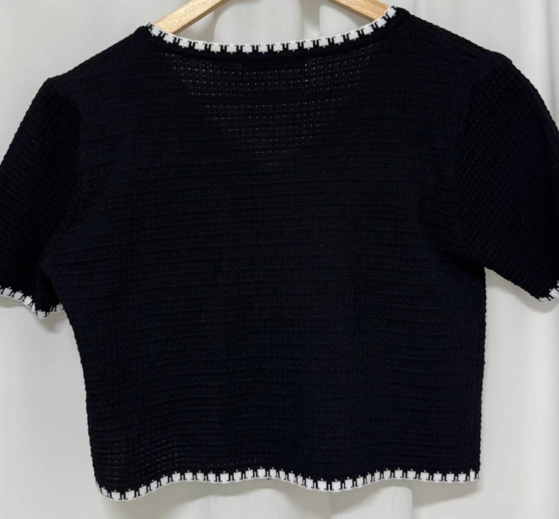 메종블랑쉬 블랙 반팔 가디건 상품이미지6