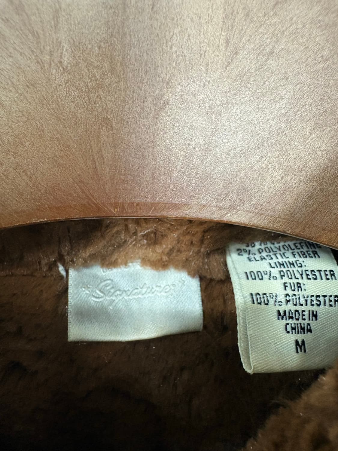 시그니처 브라운퍼 워시드 데님 트러커 자켓 A3196 상품이미지7