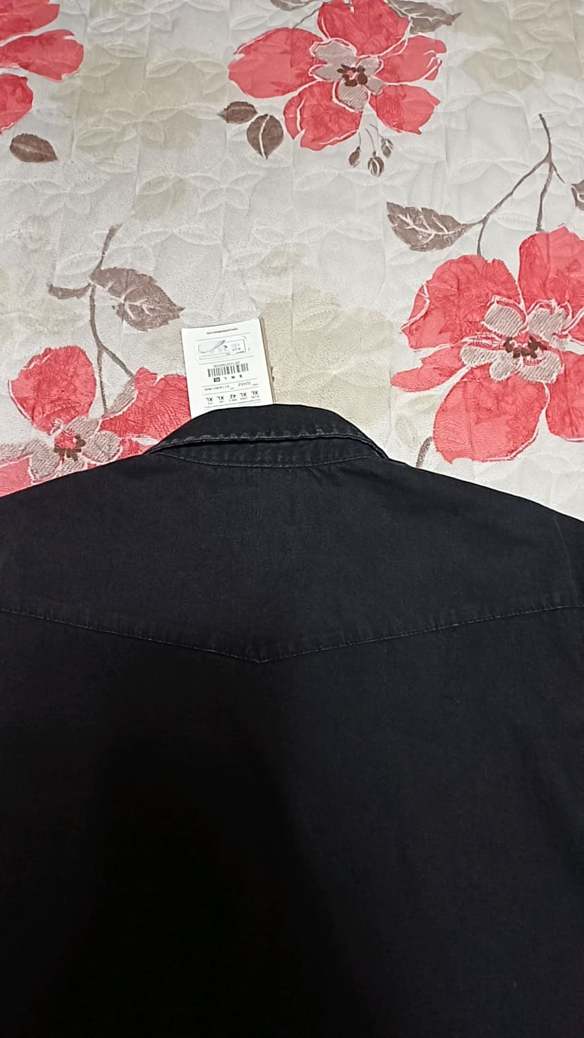 풀앤베어 미사용 워싱블랙남방 110 가슴64 기장78 상품이미지6