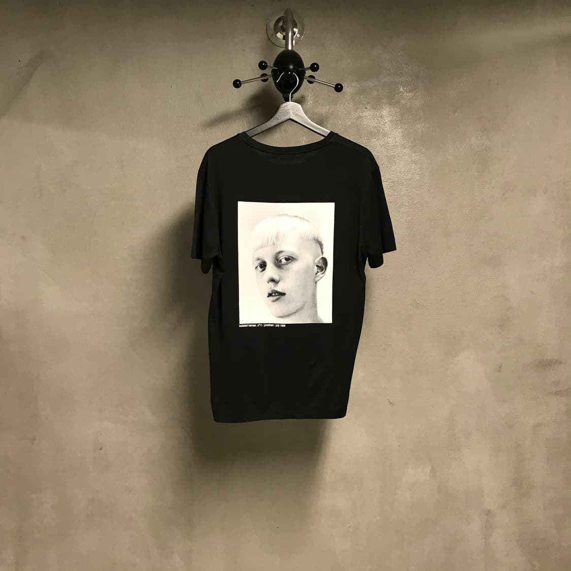 라프시몬스 블랙 반팔 티셔츠 S 상품이미지7