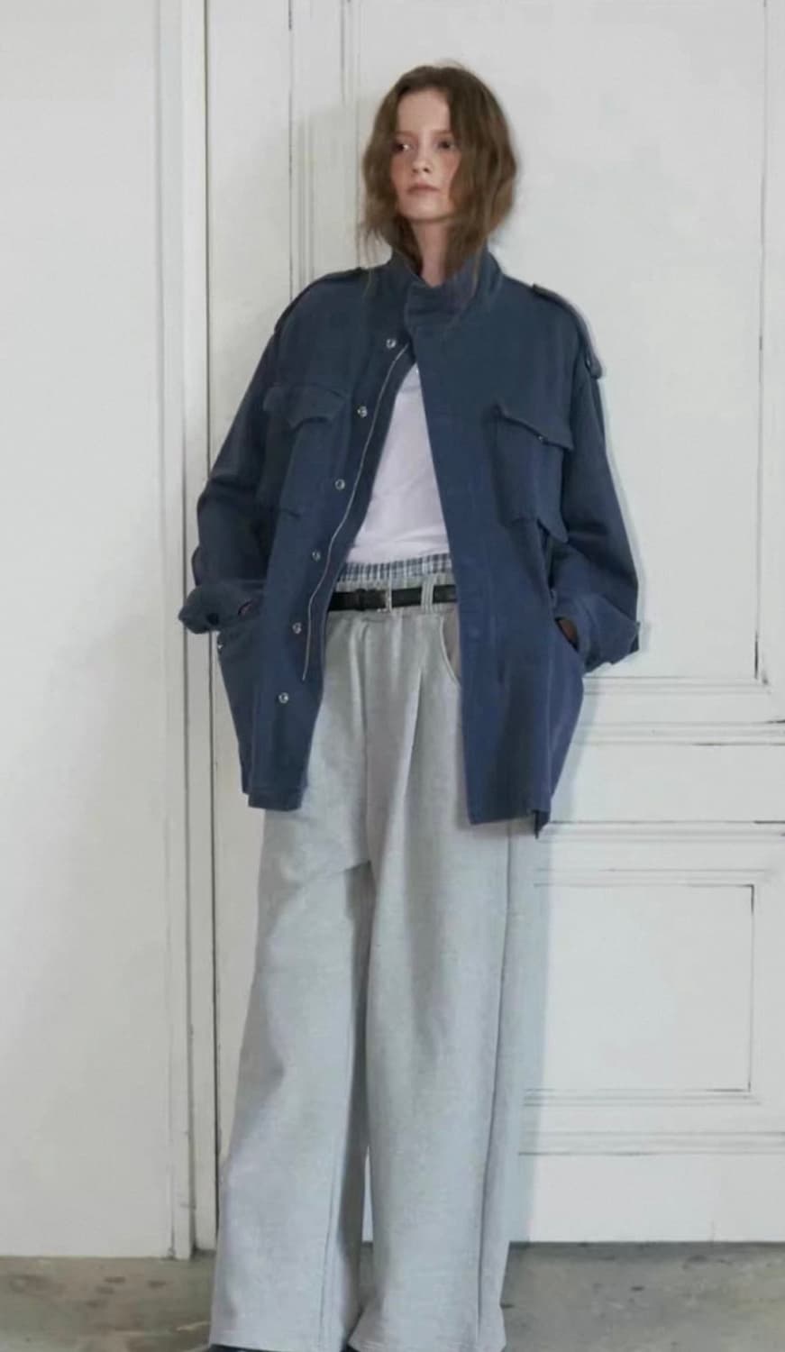 블루 워시드 필드 자켓 free 상품이미지1