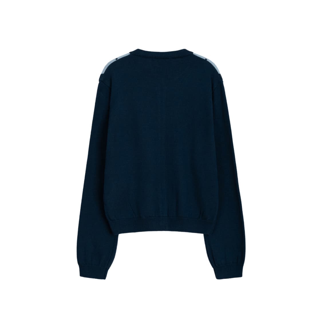 오헤시오 가디건 dot two tone cardigan baby blue 상품이미지2