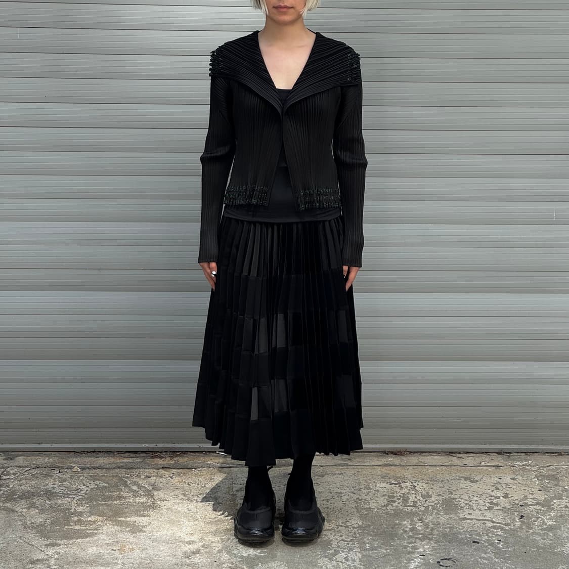 Number Pattern black Cardigan 상품이미지7