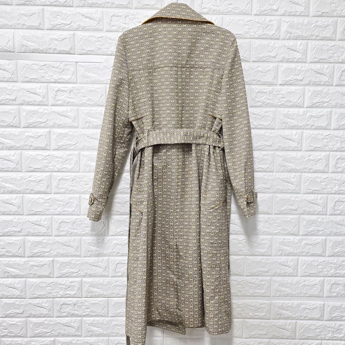 택포)M 토리버치 Tory Burch 패턴 트렌치 코트  상품이미지3