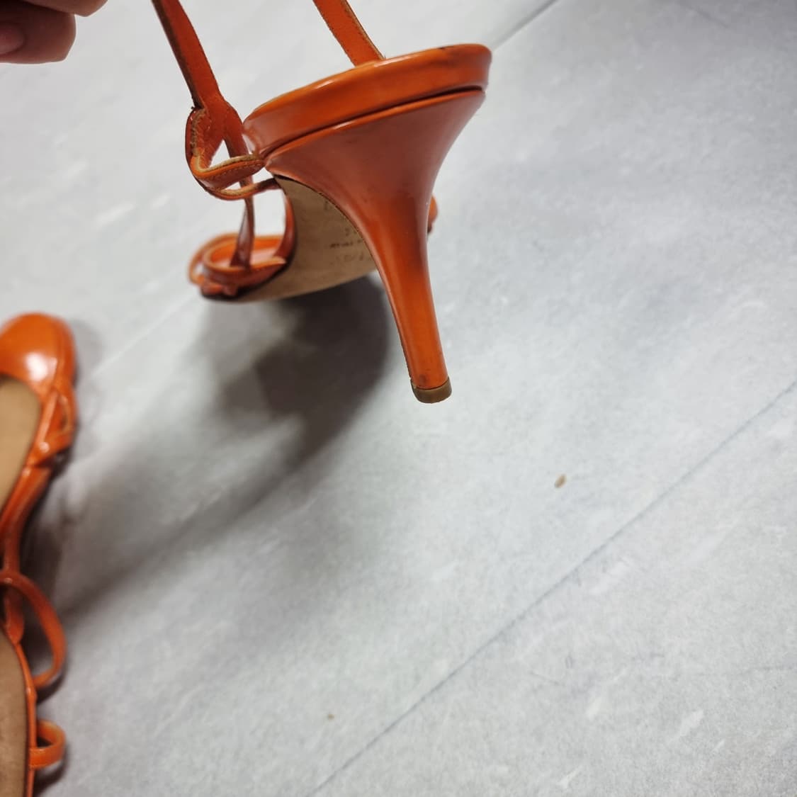 디올 Dior 슬링백 샌들 힐 슈즈 구두 (245/37.5) Italy 상품이미지5