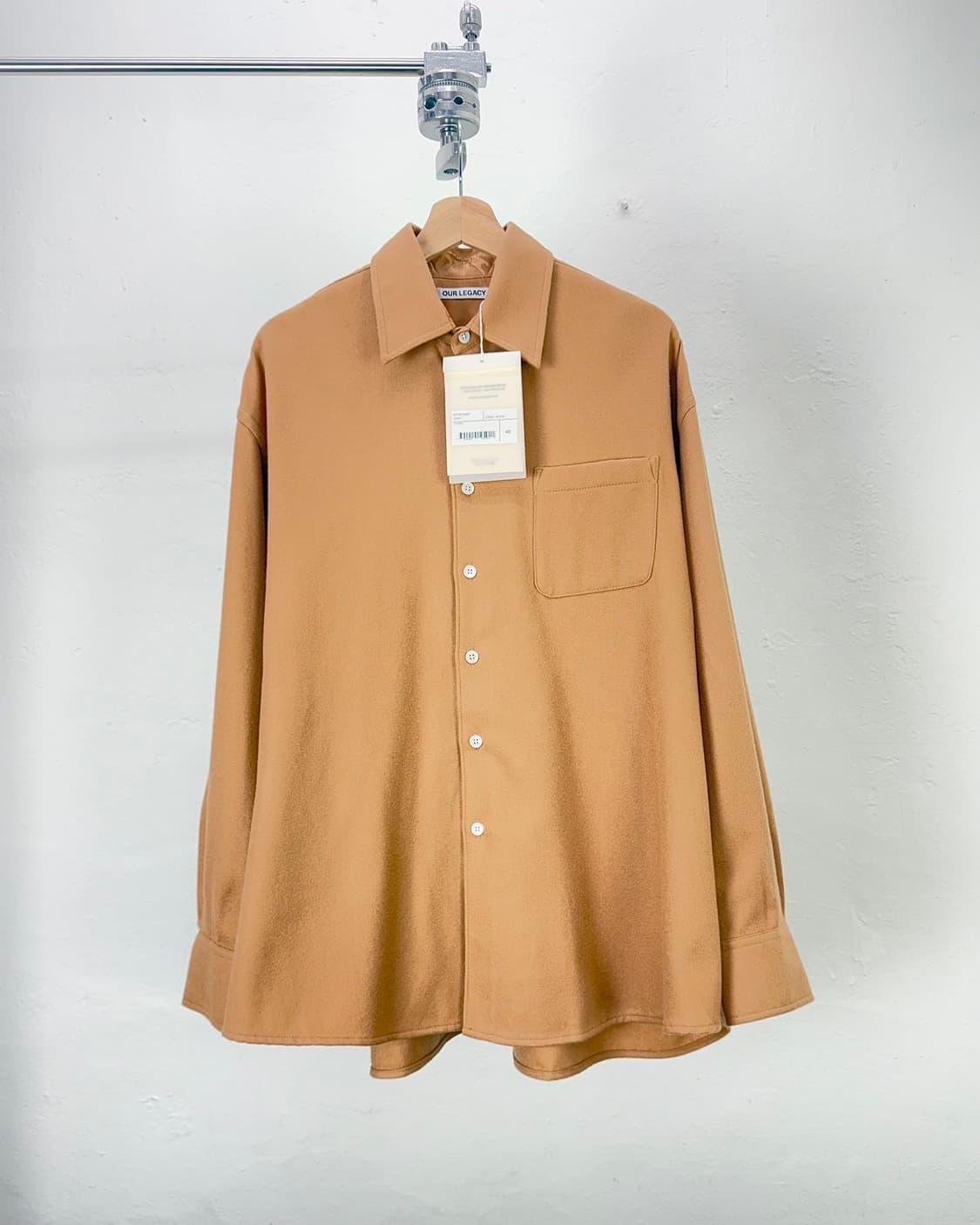 아워레가시 버로우드 카멜 오버 울 셔츠 상품이미지1