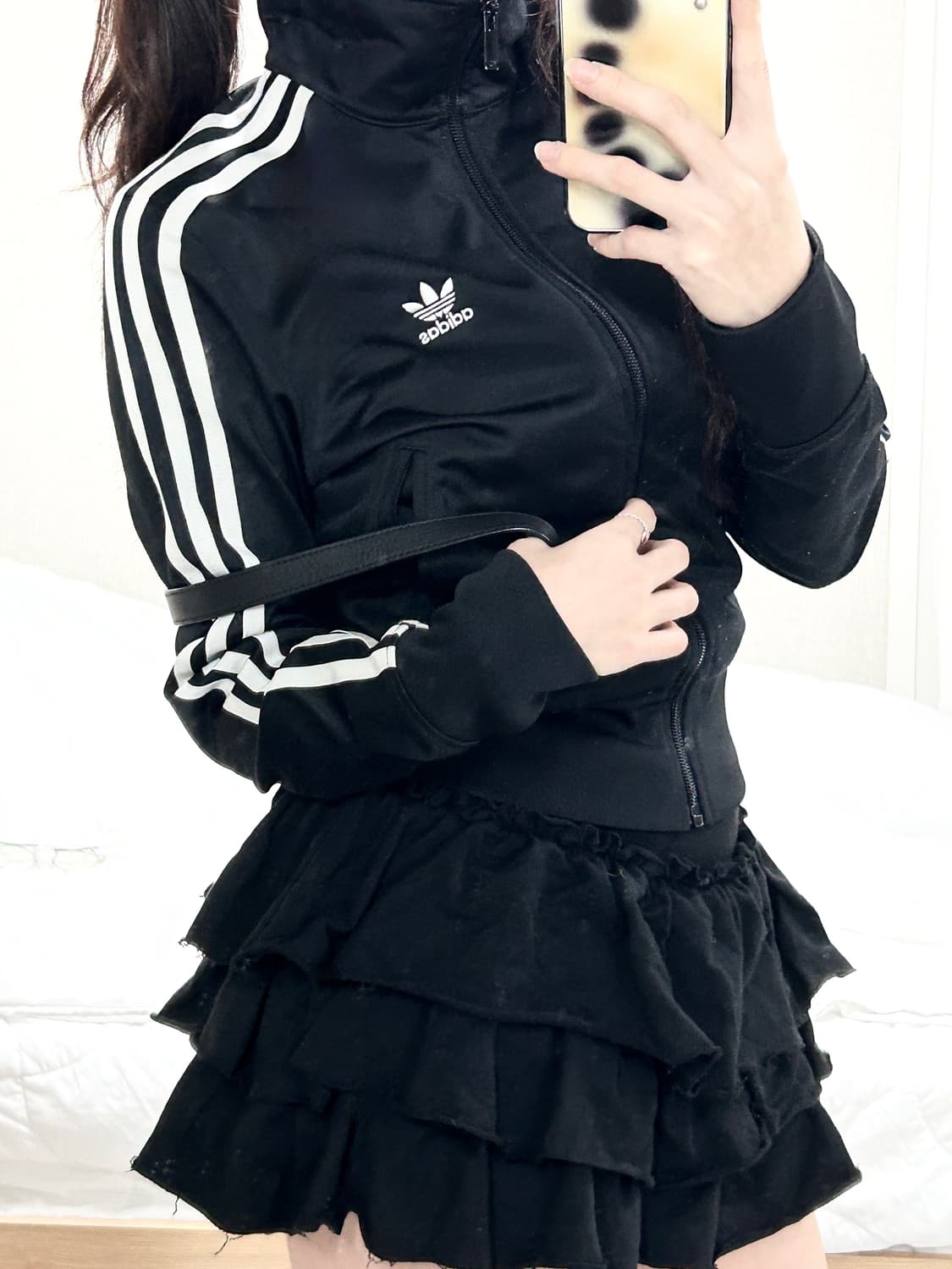 아디다스 우먼스 블랙 파이어버드 져지 상품이미지5