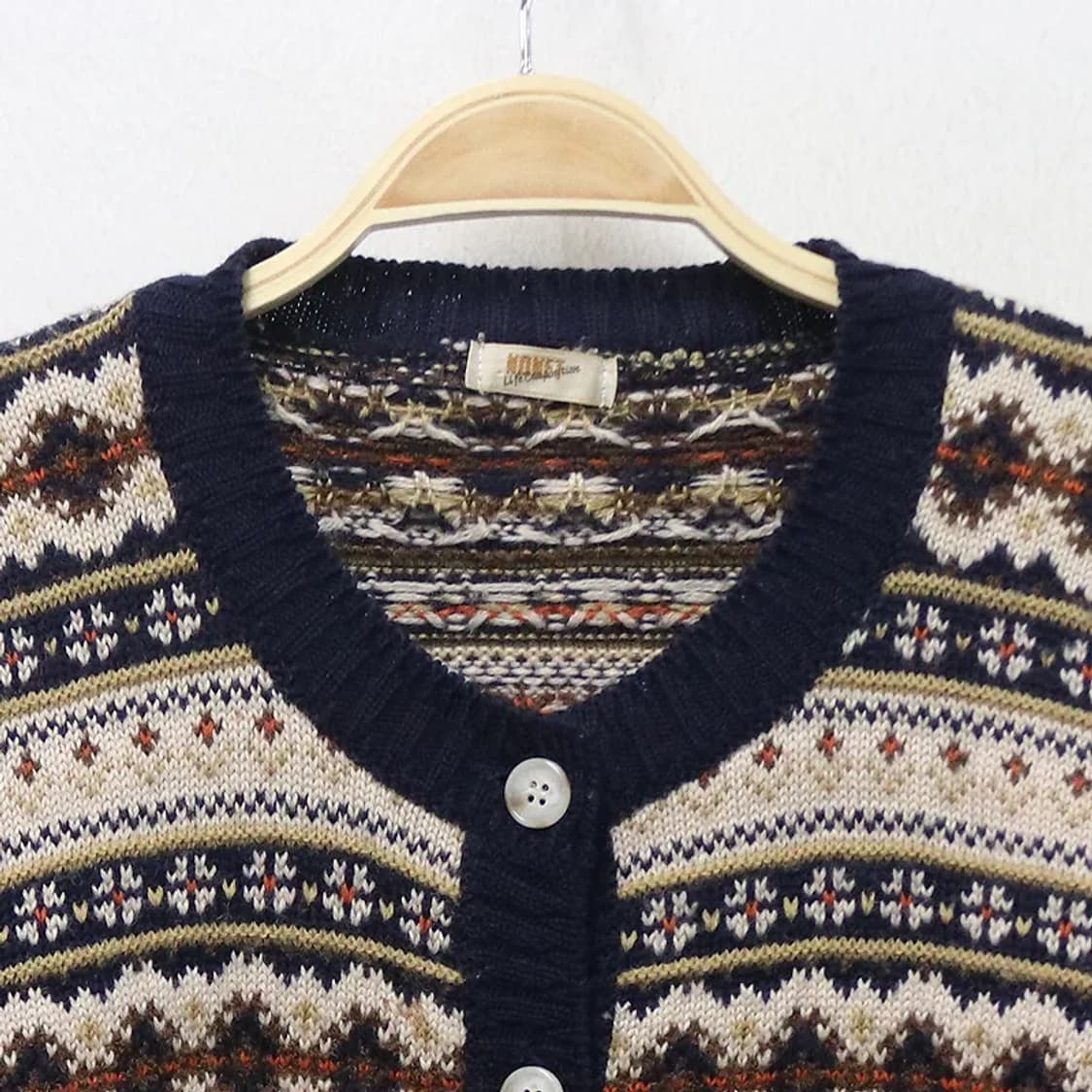 NOMET 패턴 울 혼방 가디건 61351 상품이미지3