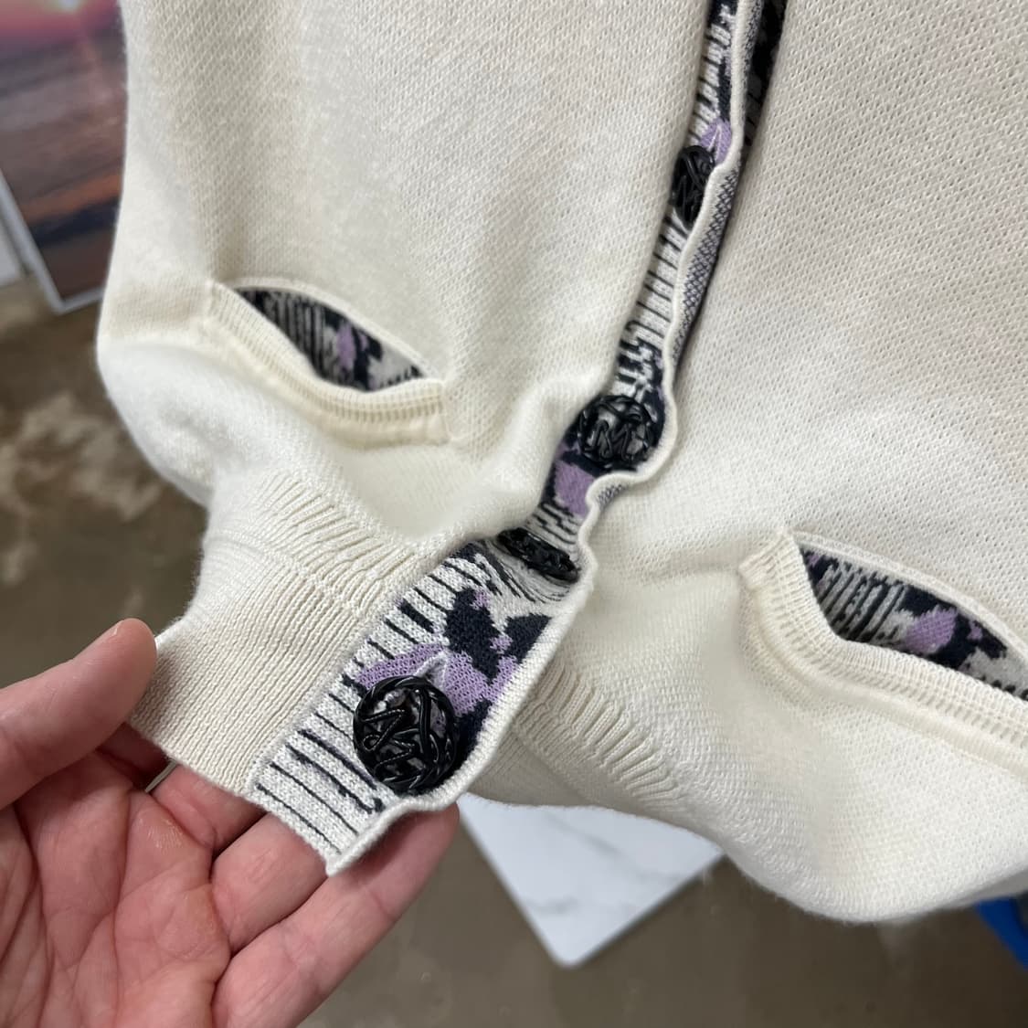 타임 우먼 캐시미어 블렌드 베스트/가디건 세트 F(90) 상품이미지3