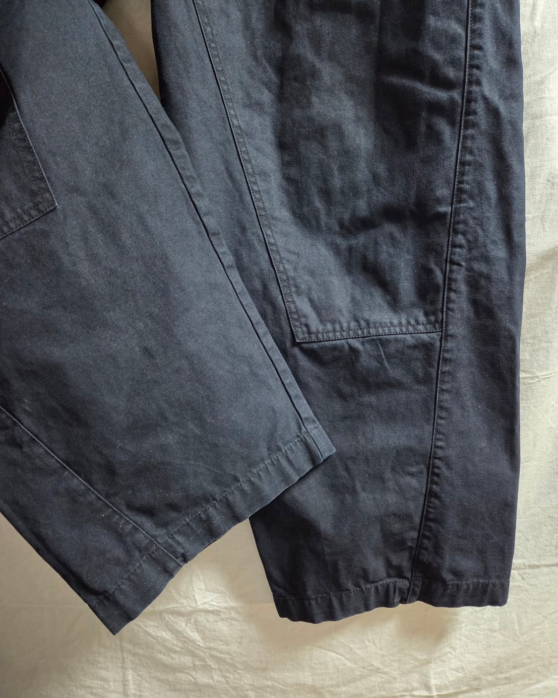 셔터 브리스번 모스 캔버스 코튼 워커 팬츠 블랙 L 상품이미지3