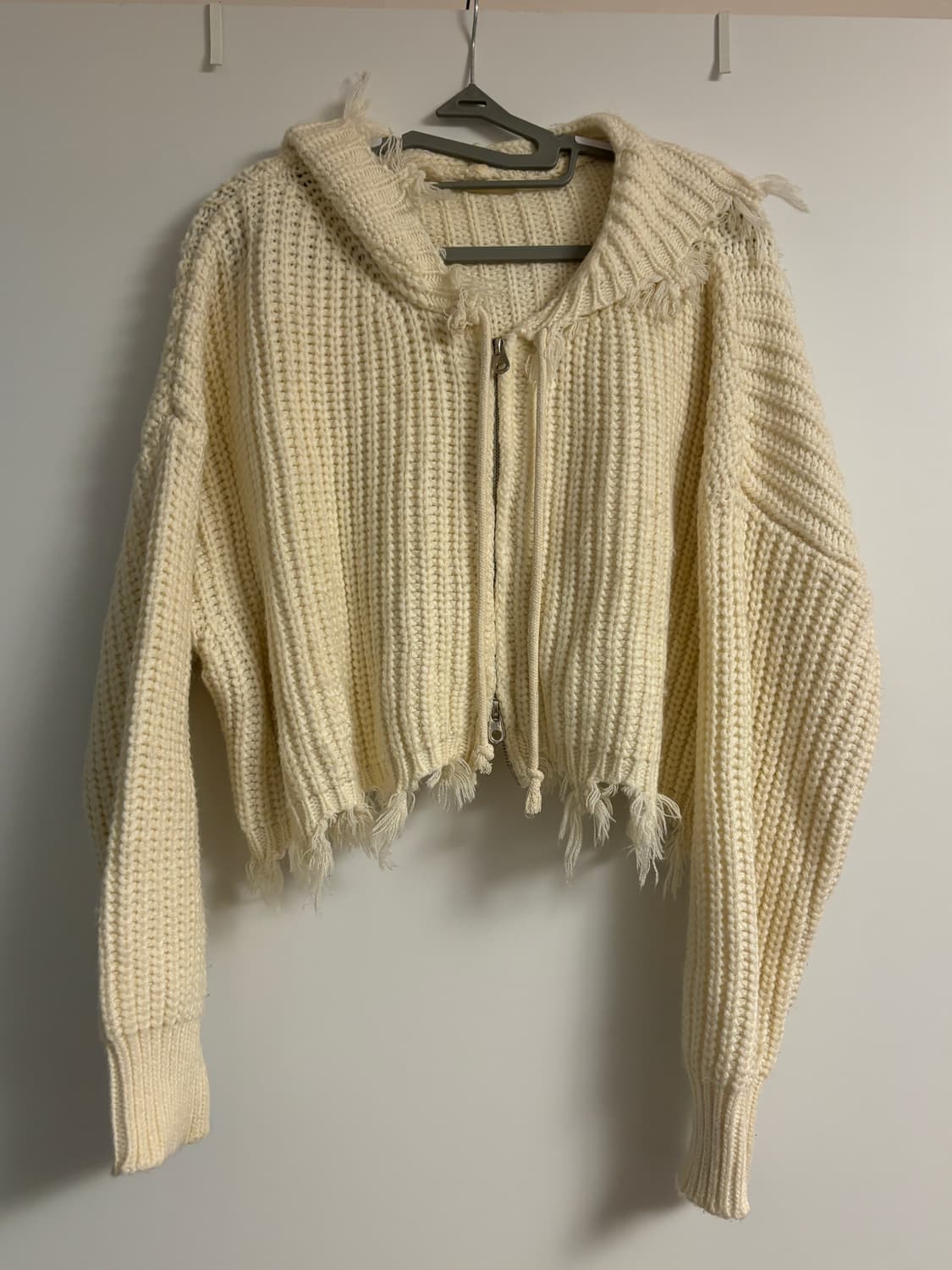 ruve 루브샵 니트 후드 집업 상품이미지4