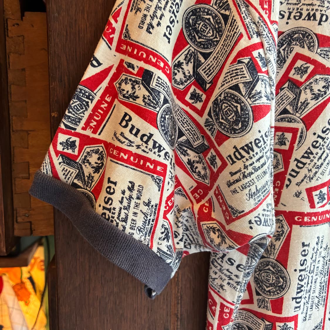 70‘s-80’s Budweiser All Over Print Ringe 상품이미지4