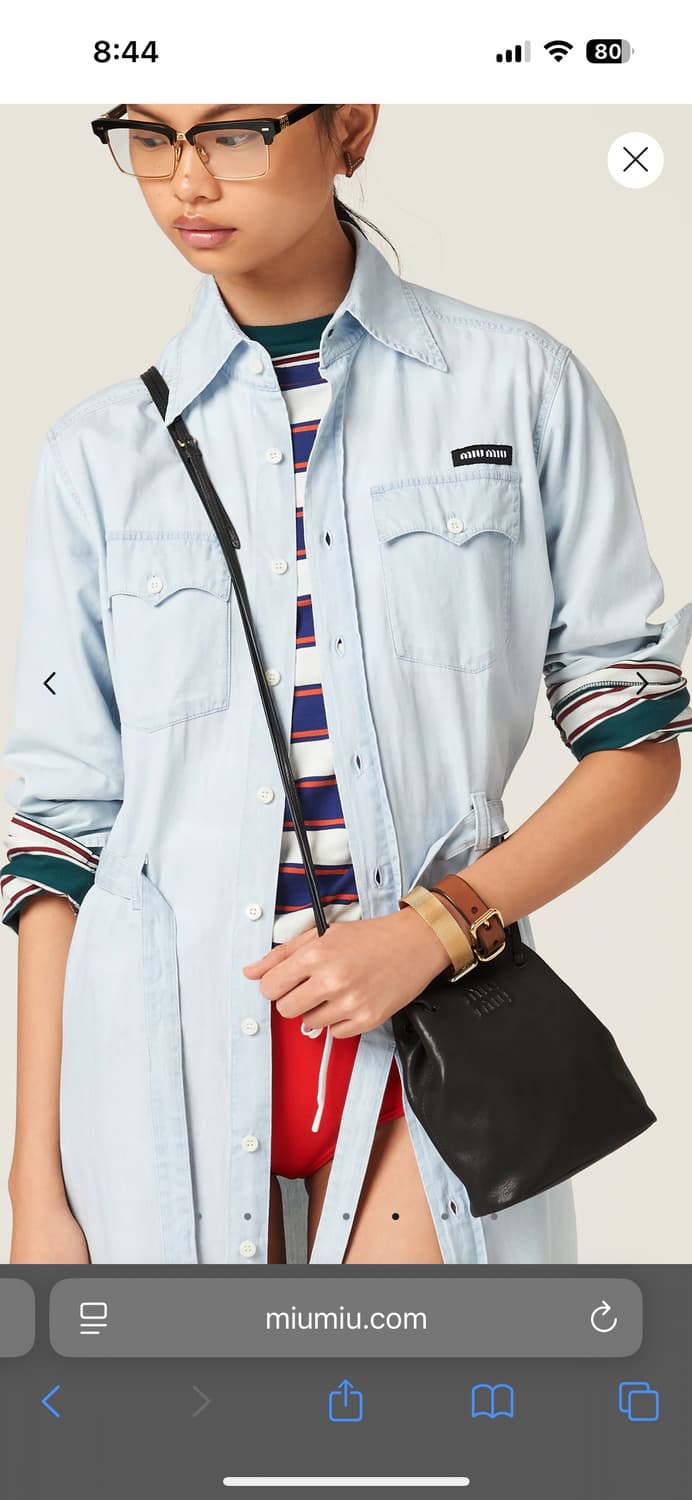 Miumiu 미우미우 나파레더 미니백 블랙 (정품) 상품이미지9