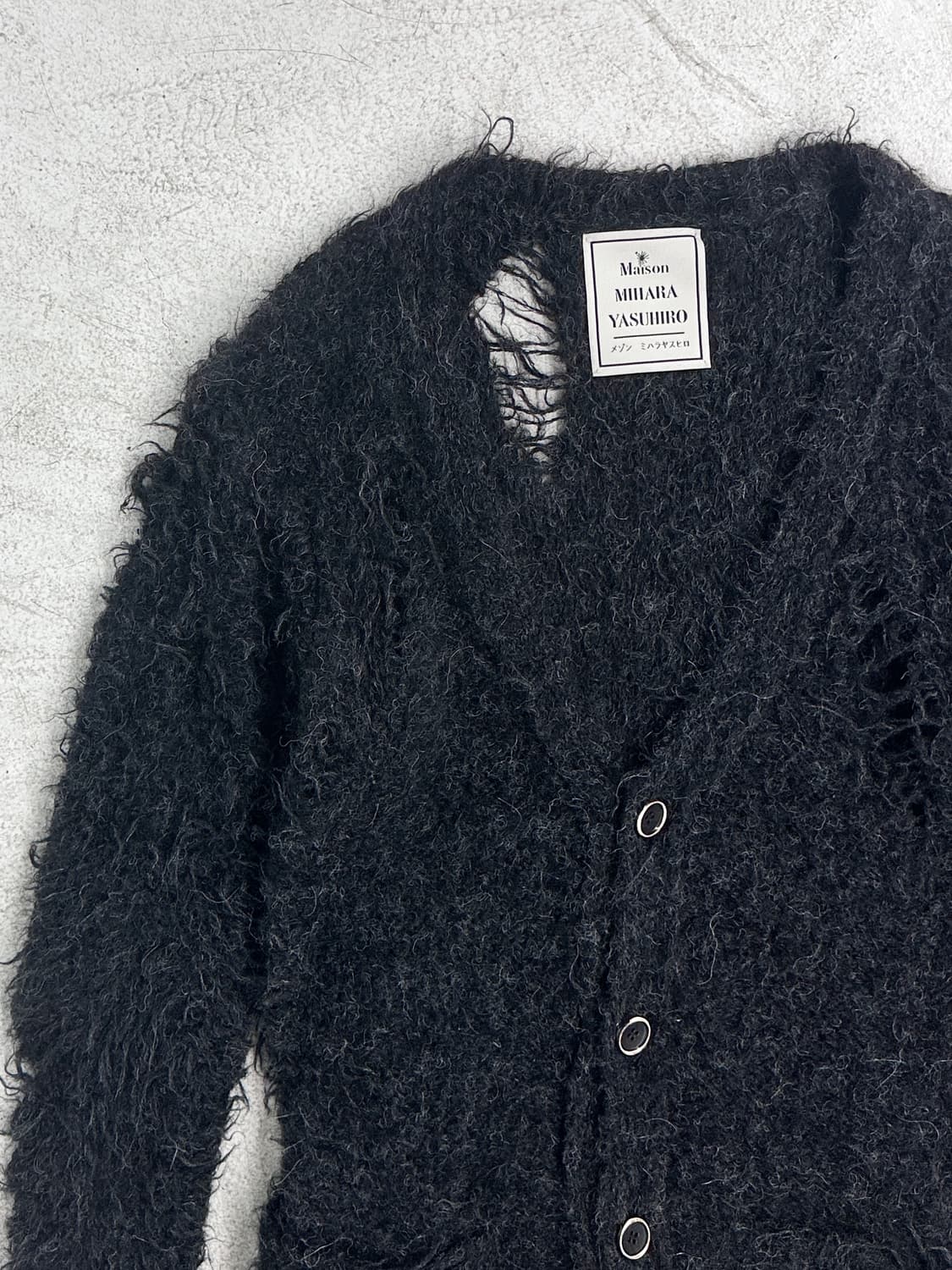 미하라 야스히로 디스트레스 모헤어 울 드레스 상품이미지7