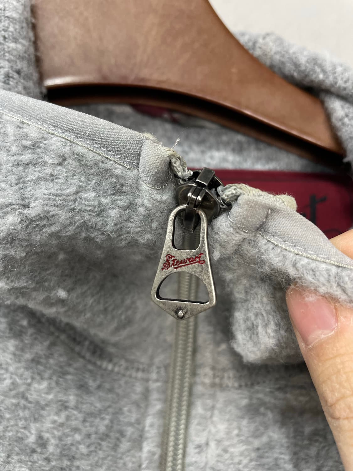 빈티지 그레이 니트 후드집업 H1340 상품이미지4