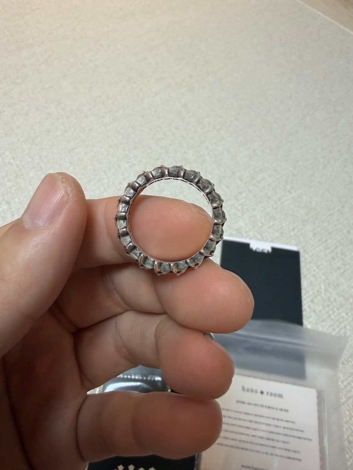 [US9, 한국19호] 크롬하츠 타이니 5포인트 스타 밴드링 상품이미지8