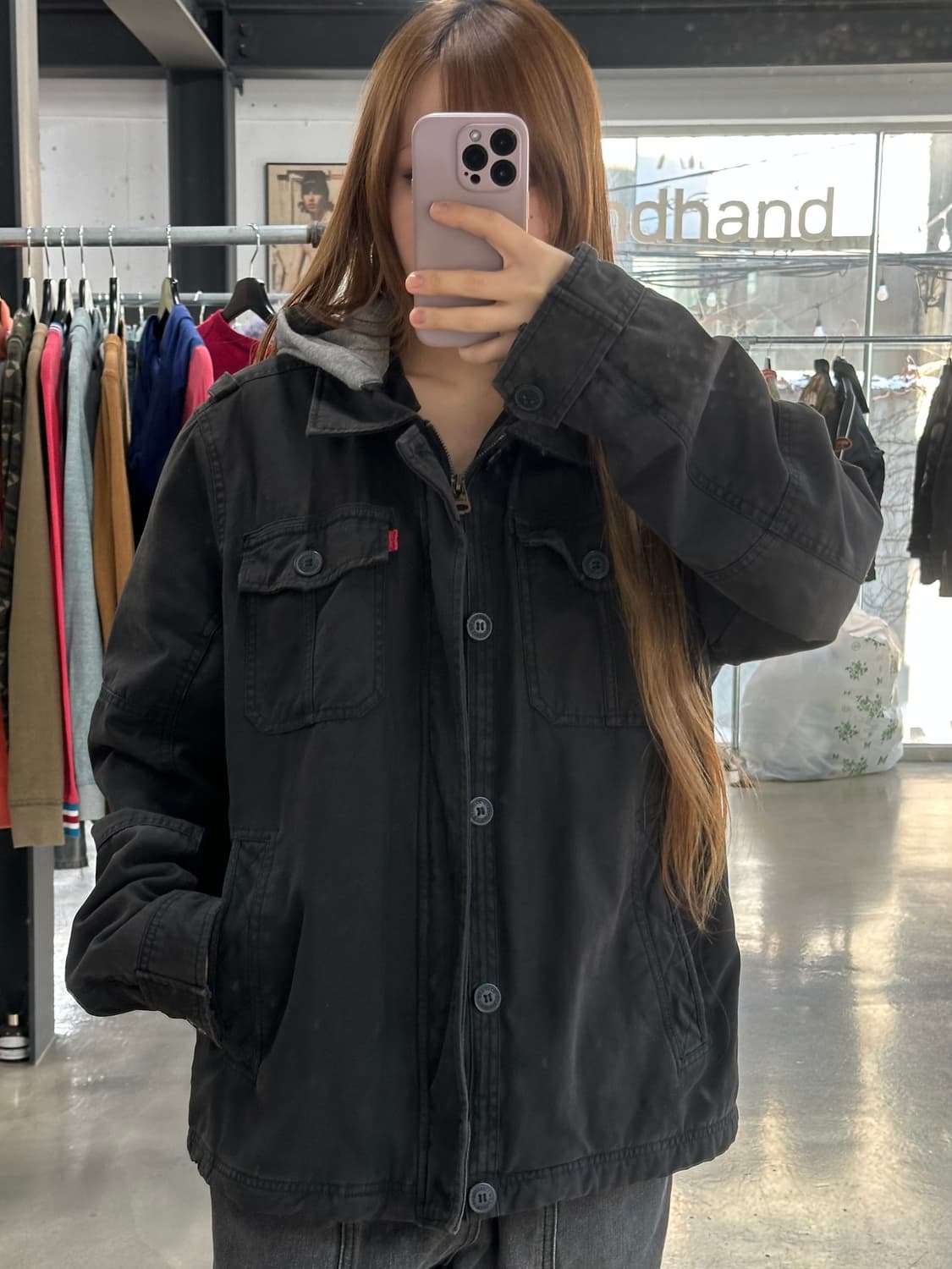 리바이스 후디드 워크 야상자켓 상품이미지1